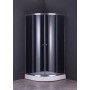 Душова кабіна без піддону Mixxus PLAIN SC01-90x90x185-GR CHROME сіре тоноване скло 4мм