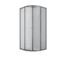 Душова кабіна з низьким піддоном Mixxus PLAIN SCT02-90x90x195-TR GRAPHITE прозоре скло 4мм