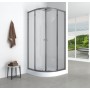 Душова кабіна без піддону Mixxus PLAIN SC01-90x90x185-TR GRAPHITE прозоре скло 4мм