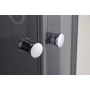 Душова кабіна без піддону Mixxus PLAIN SC01-90x90x185-TR GRAPHITE прозоре скло 4мм
