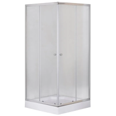 Душова кабіна з низьким піддоном Mixxus CUBIC SCT01-90x90x195-FB CHROME матове скло 4мм