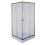 Душова кабіна з низьким піддоном Mixxus CUBIC SCT01-90x90x195-TR GRAPHITE прозоре скло 4мм