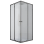 Душова кабіна без піддону Mixxus CUBIC SC01-90x90x185-TR GRAPHITE прозоре скло 4мм