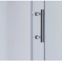 Душова кабіна з низьким піддоном Mixxus HARD SCT01-100x80x198-TR CHROME прозоре скло 5мм
