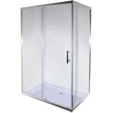 Душова кабіна без піддону Mixxus HARD SC01-120x80x185-TR CHROME прозоре скло 5мм