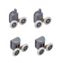 Душова кабіна без піддону Mixxus HARD SC01-120x80x185-TR CHROME прозоре скло 5мм