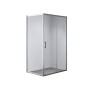Душова кабіна без піддону Mixxus HARD SC01-120x80x185-TR CHROME прозоре скло 5мм