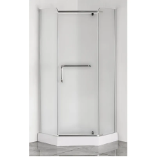 Душова кабіна з низьким піддоном Mixxus LINES SCT01-90x90x198-TR CHROME прозоре скло 6мм