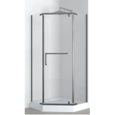 Душова кабіна з низьким піддоном Mixxus LINES SCT01-90x90x198-TR GRAPHITE прозоре скло 6мм