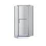 Душова кабіна з низьким піддоном Mixxus LINES SCT01-90x90x198-TR GRAPHITE прозоре скло 6мм