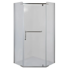Душова кабіна без піддону Mixxus LINES SC01-90x90x185-TR CHROME прозоре скло 6мм