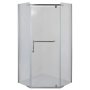 Душова кабіна без піддону Mixxus LINES SC01-90x90x185-TR CHROME прозоре скло 6мм