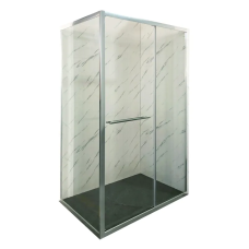 Душова кабіна без піддону Mixxus Premium Quadro SC01-120x80x195-TR Chrome прозоре скло 6мм