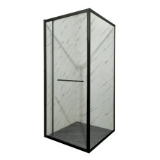 Душова кабіна без піддону Mixxus Premium Quadro SC01-90x90x195-TR Black прозоре скло 6мм