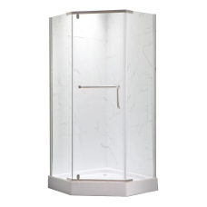 Душова кабіна з низьким піддоном Mixxus LINES SCT01-90x90x198-TR CHROME прозоре скло 6мм NEW