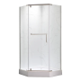 Душова кабіна з низьким піддоном Mixxus LINES SCT01-90x90x198-TR CHROME прозоре скло 6мм NEW