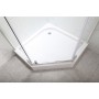 Душова кабіна з низьким піддоном Mixxus LINES SCT01-90x90x198-TR CHROME прозоре скло 6мм NEW