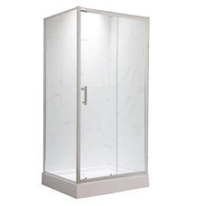 Душова кабіна з низьким піддоном Mixxus HARD SCT01-120x80x198-TR Chrome NEW прозоре скло 5мм