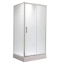 Душова кабіна з низьким піддоном Mixxus HARD SCT01-120x80x198-TR Chrome NEW прозоре скло 5мм