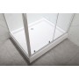 Душова кабіна з низьким піддоном Mixxus HARD SCT01-120x80x198-TR Chrome NEW прозоре скло 5мм