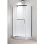 Душова кабіна з низьким піддоном Mixxus LINES SCT01-90x90x198-TR Graphite NEW прозоре скло 6мм