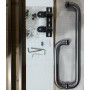 Душова кабіна з низьким піддоном Mixxus LINES SCT01-90x90x198-TR Graphite NEW прозоре скло 6мм
