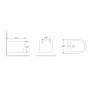Біде підвісне Mixxus Premium BEVEL-0501 515×360×345 мм, білий