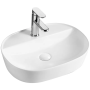 Раковина накладна керамічна Mixxus Premium ELLIPSE-0201 505×385×120 мм, білий