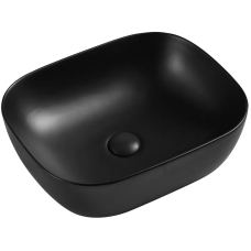 Раковина накладна керамічна Mixxus Premium DIVERSE-0101, чорна 490×395×150 мм