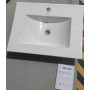 Раковина меблева Mixxus Premium CUBIC-1501 610×460×170 мм з отвором під змішувач і переливом, білий