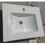 Раковина меблева Mixxus Premium CUBIC-1501 610×460×170 мм з отвором під змішувач і переливом, білий