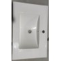 Раковина меблева Mixxus Premium CUBIC-1502 710×460×170 мм з отвором під змішувач і переливом, білий