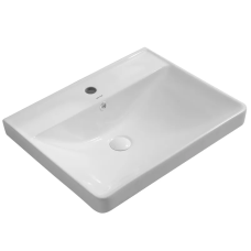 Раковина меблева Mixxus Premium STYLE-1501 600×480×190 мм з отвором під змішувач і переливом, білий