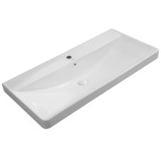 Раковина меблева Mixxus Premium STYLE-1504 1000×480×190 мм з отвором під змішувач і переливом, білий