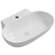 Раковина підвісна Mixxus Premium DIVERSE-0201 560×390×125 мм з отвором під змішувач, білий