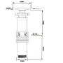 Раковина накладна Mixxus Premium STYLE-0202 600×350×140 мм з донним клапаном і отвором під змішувач, білий
