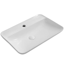 Раковина накладна Mixxus Premium BEVEL-0203 600×405×120 мм з отвором під змішувач, білий