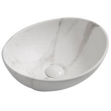 Раковина накладна Mixxus Premium ELLIPSE-0108, мармурова 400×330×145 мм