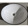 Раковина накладна Mixxus Premium ELLIPSE-0108, з чорним кантом 400×330×145 мм