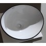 Раковина накладна Mixxus Premium ELLIPSE-0108, з чорним кантом 400×330×145 мм