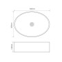 Раковина накладна Mixxus Premium BEVEL-0106 500×355×140 мм, білий