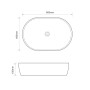 Раковина накладна Mixxus Premium ELLIPSE-0105 600×400×150 мм, білий