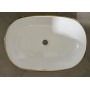 Раковина накладна Mixxus Premium ELLIPSE-0105, з золотим кантом 600×400×150 мм