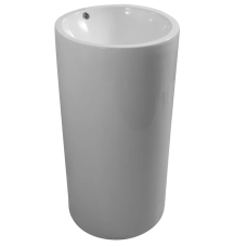 Раковина-моноблок Mixxus Premium ELLIPSE-1101 460×460×855 мм з переливом, білий