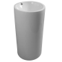 Раковина-моноблок Mixxus Premium ELLIPSE-1101 460×460×855 мм з переливом, білий