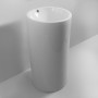Раковина-моноблок Mixxus Premium ELLIPSE-1101 460×460×855 мм з переливом, білий