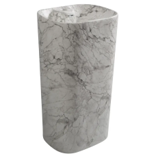 Раковина-моноблок Mixxus Premium DIVERSE-1101, мармурова 460×380×840 мм з отвором під змішувач і переливом