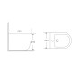 Біде підлогове Mixxus Premium ELLIPSE-0601 580×360×410 мм, білий