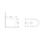 Біде підлогове Mixxus Premium BEVEL-0601 580×360×425 мм, білий