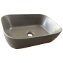 Раковина накладна Mixxus Premium DIVERSE-0116, графіт 455×330×135 мм